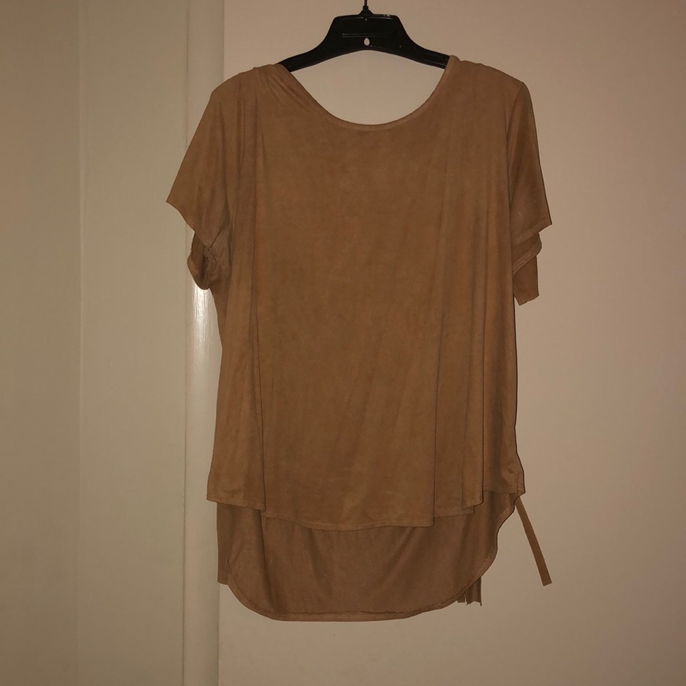 Caramel Tassel Back Shirt